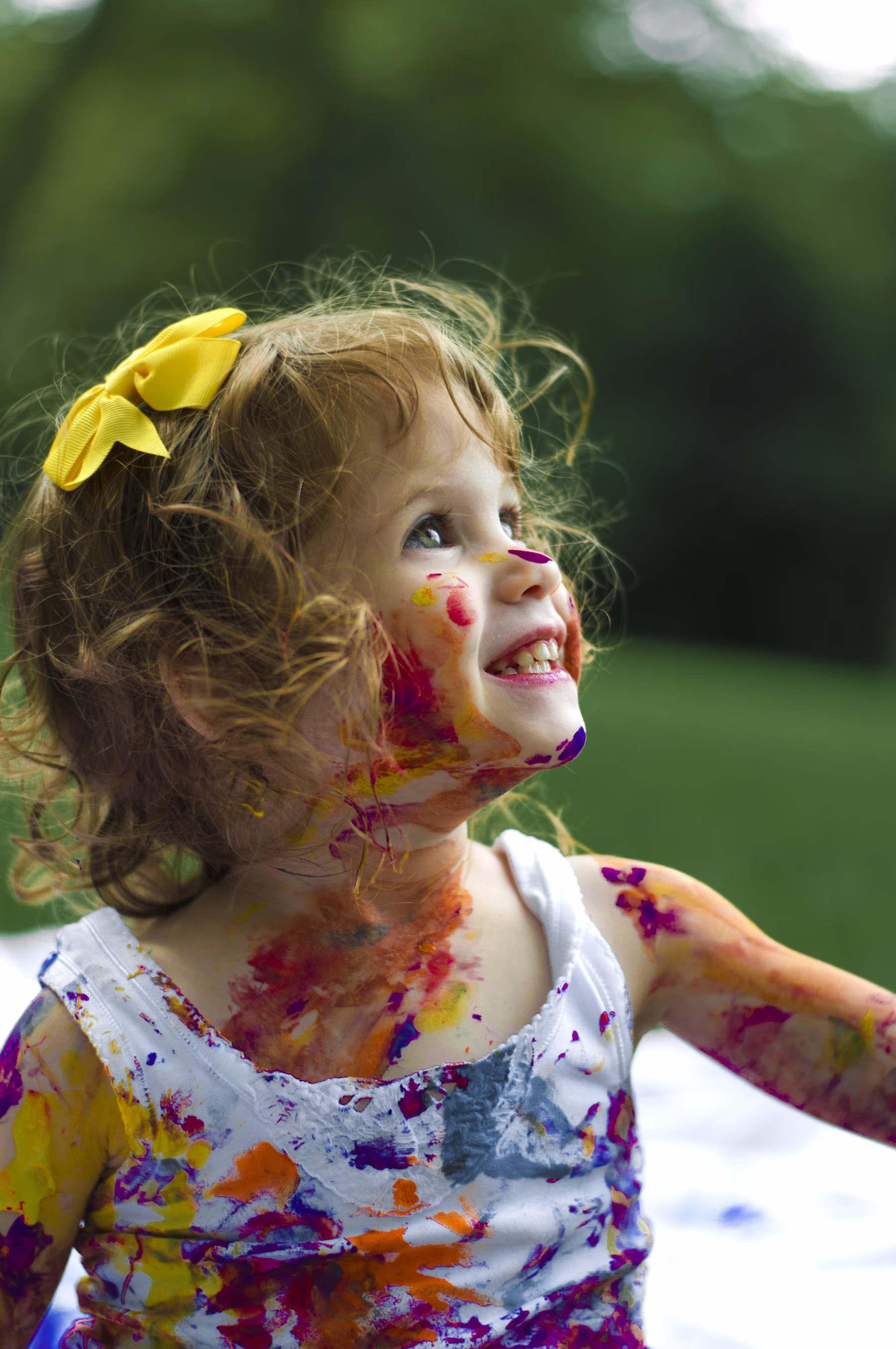 A child in soft natural light